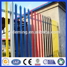 Deming factory palisade fencing made of PVC coated steel